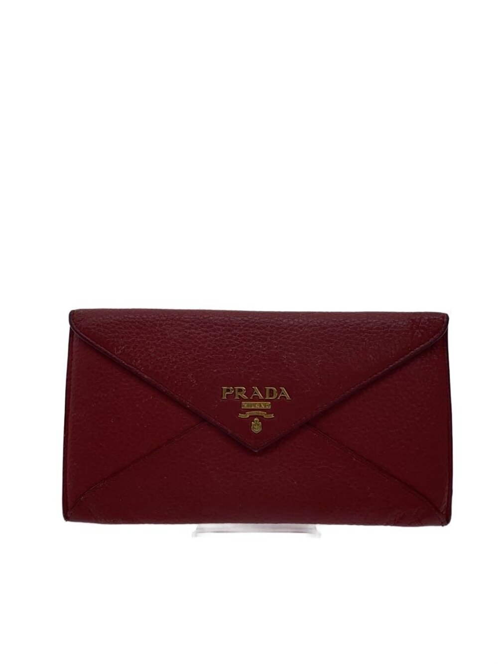Prada Pouch Clutch Leather RED